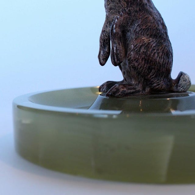 Cold-Painted Bronze Hare, 1930s For Sale - Image 9 of 12