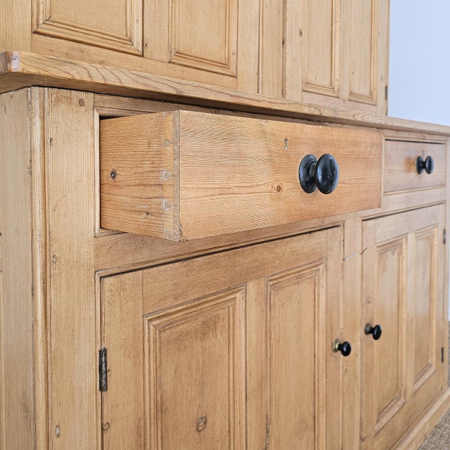 Antique English Pine Housekeeper's Cupboard - Circa 1880 For Sale - Image 12 of 15