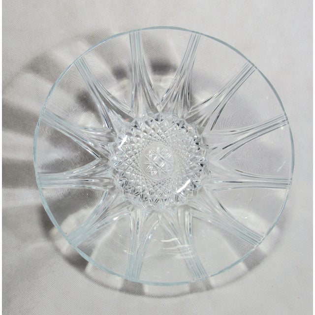 Vintage Anchor Hocking Clear Oyster and Pearl Depression Glass Bowl For Sale - Image 4 of 14