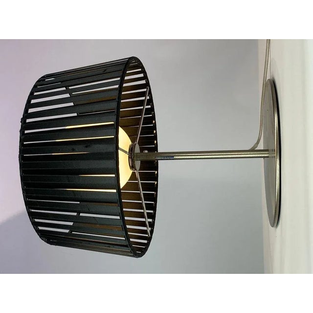 Black Italian Ribbon Table Lamp by Morosini, 1980s For Sale - Image 8 of 10