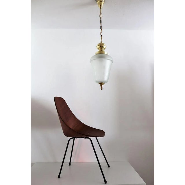 1970s Glass & Brass Chandelier by Luigi Caccia Dominioni, 1970s For Sale - Image 5 of 16