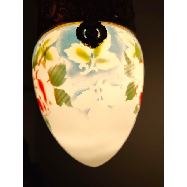Art Nouveau Pendant Lamp, Spain, 1930s For Sale - Image 12 of 17