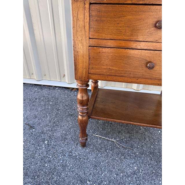 Late 19th Century 19th Century French Two Drawer Side Table For Sale - Image 5 of 11