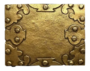 Large French Sculpted Bronze Box by Line Vautrin