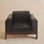 An Italian ‘Bastiano’ lounge chair designed by Afra & Tobia Scarpa for Gavina in the 1960s. Upholstered in rich black...