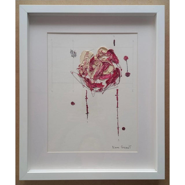 Orange # Set of 3 - High-End Framed Organic Modern Original Botanic Floral Oil Paintings by Diane Grant / Contemporary Herbarium For Sale - Image 8 of 8