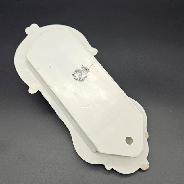 Jugendstil Holy Water Basin of Sarreguemines, 1890s For Sale - Image 3 of 7