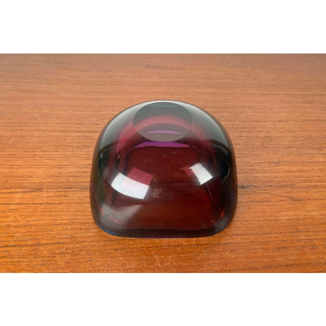 Vintage Italian Sommerso Murano Glass Bowl, 1970s For Sale - Image 18 of 18