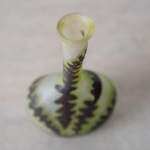 Galle Cameo Glass Banjo Fern Vase, c.1910 For Sale - Image 10 of 15