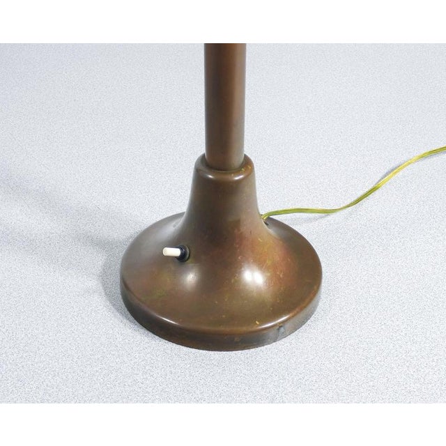 Art Deco Bronze and Glass Lamp, Early 20th Century For Sale - Image 13 of 14