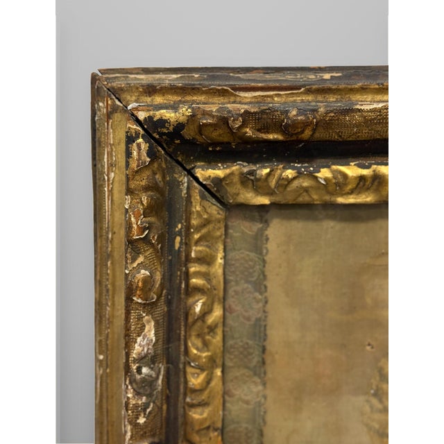 Wood Framed Continental Silk Work "Noli Me Tangere" Stumpwork Panel, 18th Century For Sale - Image 7 of 11