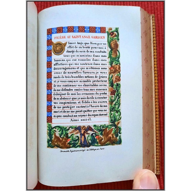 (1862) Unique Fine Binding Christian Devotional Book - Gauffered Fore Edge Antique Illustrated Christian Bible Art For Sale - Image 15 of 18