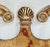 Vintage Regency Style Red Parcel Gilt Chippendale Wall Mirror - Newly Painted For Sale - Image 9 of 11