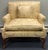 Mid 20th Century Damask Upholstered Oversized Chair / Petite Settee For Sale - Image 12 of 12