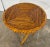 Chinoiserie Vintage Split Reed Rattan Collapsible Table For Sale - Image 3 of 8