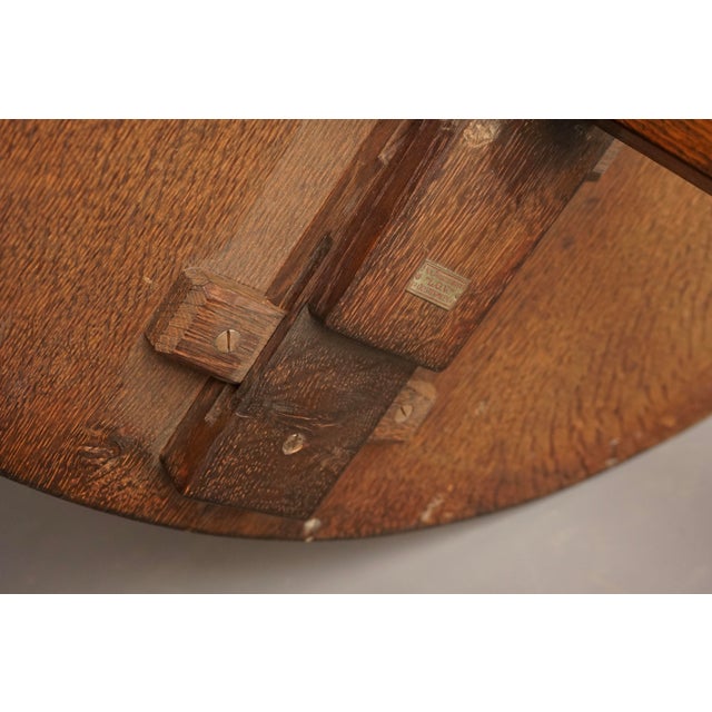 Wood Art Deco Oak Console Table by Frits Spanjaard for Lov, 1920s For Sale - Image 7 of 14