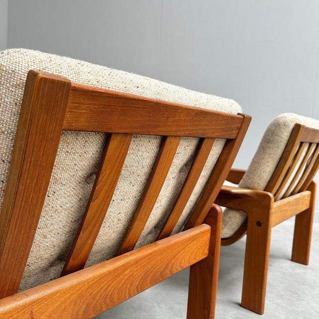 Wood Vintage Teak Lounge Chairs from EMC Møbler, Denmark, 1970s, Set of 2 For Sale - Image 7 of 13