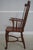 Traditional Set of 6 Solid Cherry Brace Back Windsor Chairs For Sale - Image 3 of 18