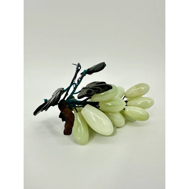 Mid-Century Modern Vintage Mid-Century Carved Jade Grape Cluster For Sale - Image 3 of 7