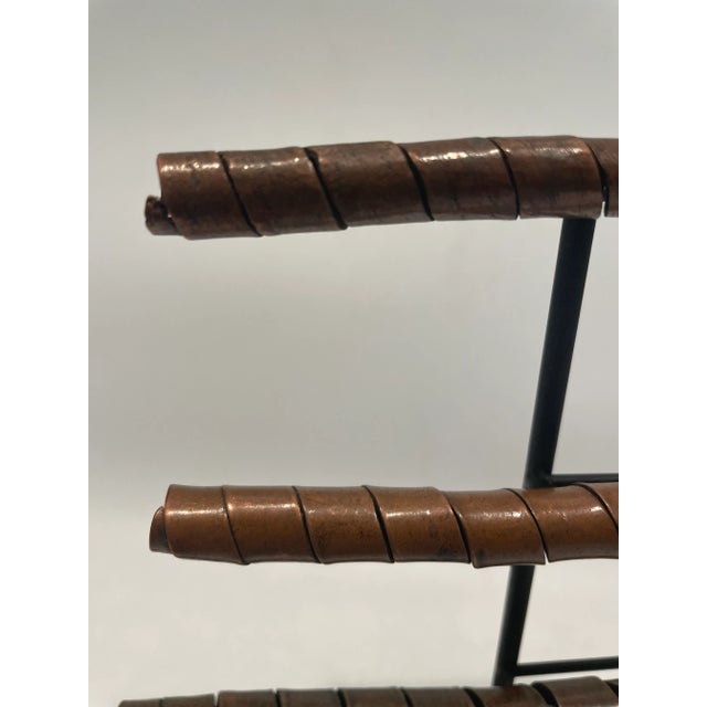 Modern Vintage Ethiopian Mounted Copper Hair Ornaments For Sale - Image 3 of 5