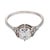 Art Deco 1920s Art Deco Gia 1.01 Carat Old Mine Diamond Platinum Engagement Ring, Size 5 For Sale - Image 3 of 6