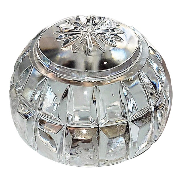 1950s E&r West Germany Crystal Paperweight For Sale