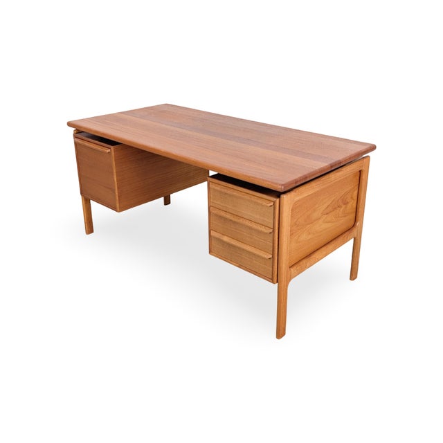 Mid-Century Teak Desk from GV Gaasvig For Sale - Image 4 of 10