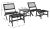 Casella 5 Piece Living Set - Black For Sale - Image 4 of 9