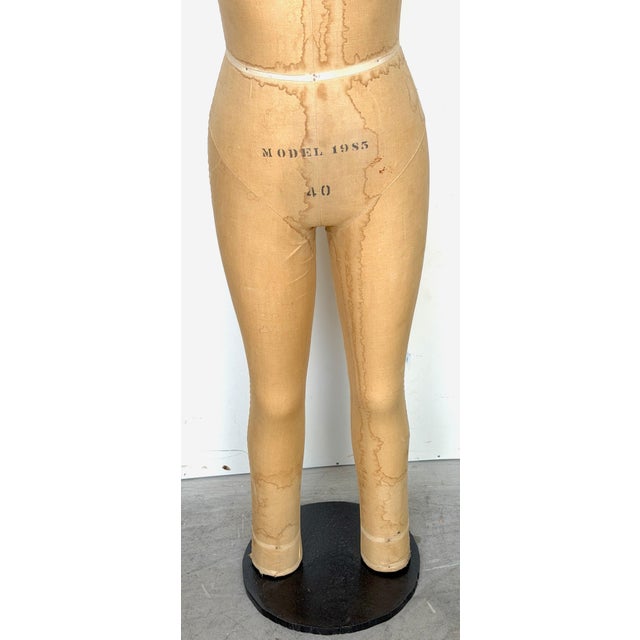 Industrial Antique Tailor’s Mannequin / Dress Form, Wolf Form Co., New York, C. 1900s For Sale - Image 3 of 17