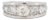 Circa 1930 Art Deco Platinum Diamond Old Cut Band, 1.5 Carats, French For Sale