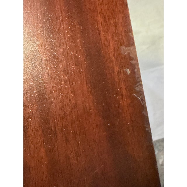 Pair of 1940’s Solid Mahogany Queen Anne Night Stands For Sale - Image 11 of 11