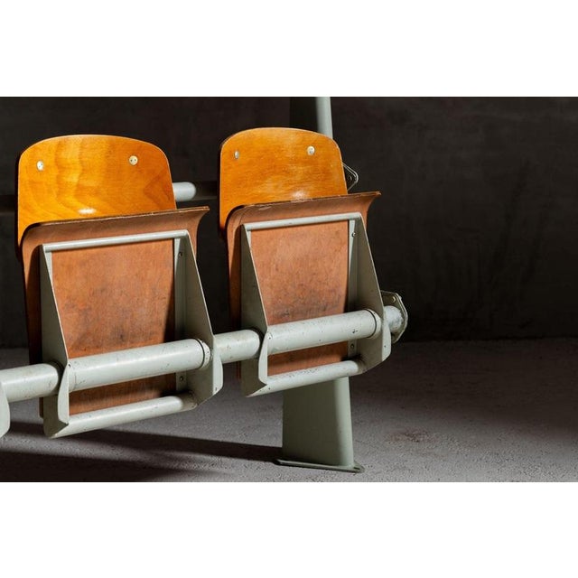 Jean Prouvé Lectura Hall Chairs attributed to Jean Prouvé for Ensic, France, 1950s For Sale - Image 4 of 18