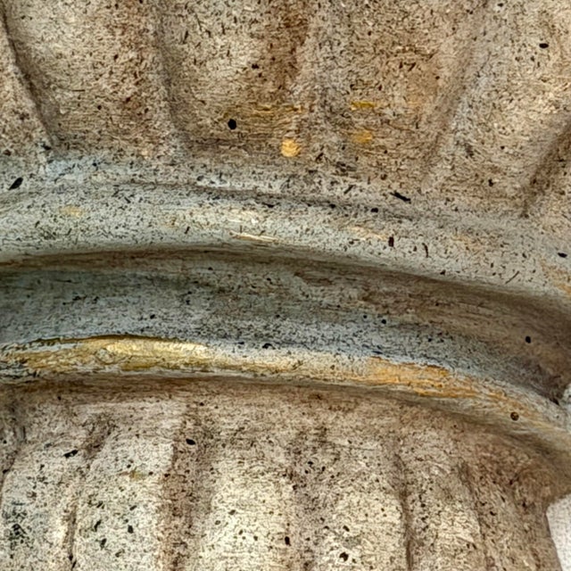 Vintage Monumental Neoclassical Corinthian Wall Bracket in Bespoke Gustavian Finish - Newly Painted For Sale - Image 10 of 12