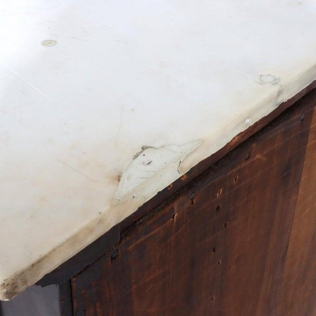 Brown Antique Belter School Rosewood 4-Drawer Marble Top Dresser Circa 1860 For Sale - Image 8 of 18