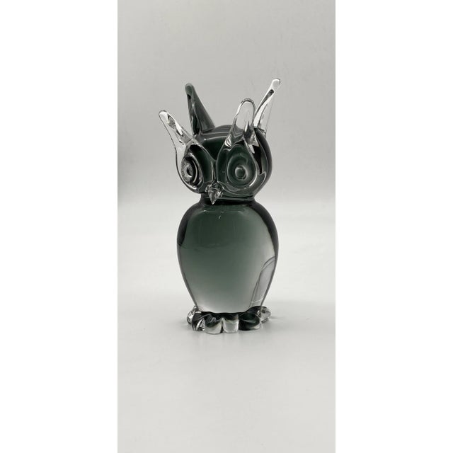 Murano Glass Owl Figurine by Vincenzo Nason, Italy, 1970s For Sale - Image 4 of 8