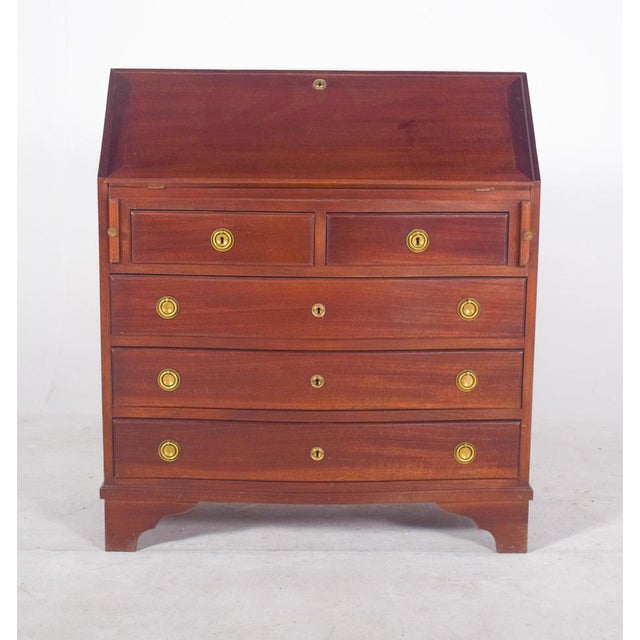 Antique Paper Chest of Drawers in Mahogany, 1890s For Sale - Image 10 of 13