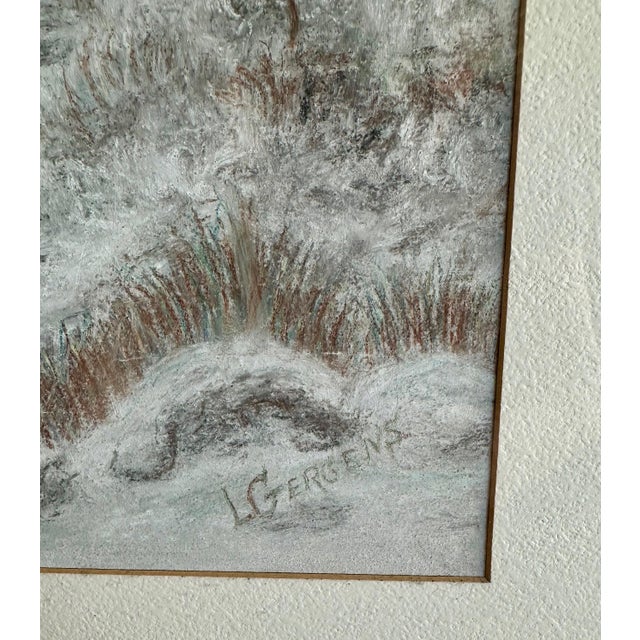 Blue Tonalist Pastel Landscape Painting by Lori Gergens For Sale - Image 8 of 15