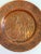 Vintage Engaved Copper Dish or Display Plate For Sale - Image 4 of 5
