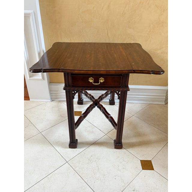 John Widdicomb John Widdicomb Grand Rapids Pembroke Drop Leaf Side Table For Sale - Image 4 of 12