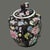 Chinoiserie Vintage Famille Noire Jingdezhen China Millefleur Painted Enamel Tea Pot For Sale - Image 3 of 11