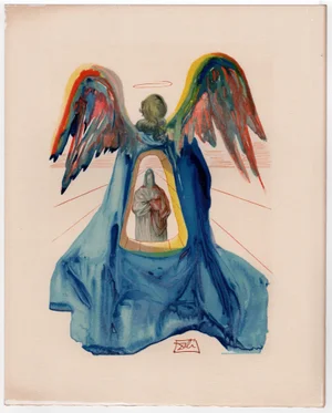 Salvador Dali, Dante Purified, 1964, Original Woodcut