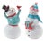 Whimsical Snowman Figurine (Set of 2) For Sale