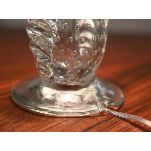 Bullicante Murano Glass Floral Table Lamps from Seguso, Italy, 1950s, Set of 2 For Sale - Image 13 of 16