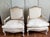 Large pairs of Louis XV style bergère armchairs, very comfortable.