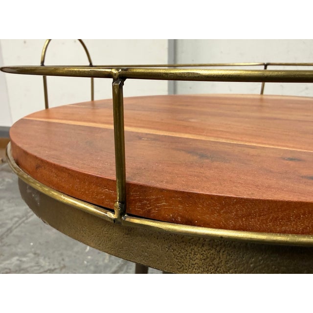 West Elm Tripod Side Table + Tray For Sale In San Francisco - Image 6 of 12