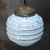 1920s French Art Deco Blue Reeded Clichy Glass Pendant Lamp For Sale - Image 5 of 8