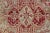 Textile Antique Turkish Ghiordes Geometric Rug in Raspberry Red and Ice Blue and Green For Sale - Image 7 of 10