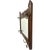Antique Dark Oak Gothic Revival Hall Mirror With Brass Hooks For Sale In Seattle - Image 6 of 7