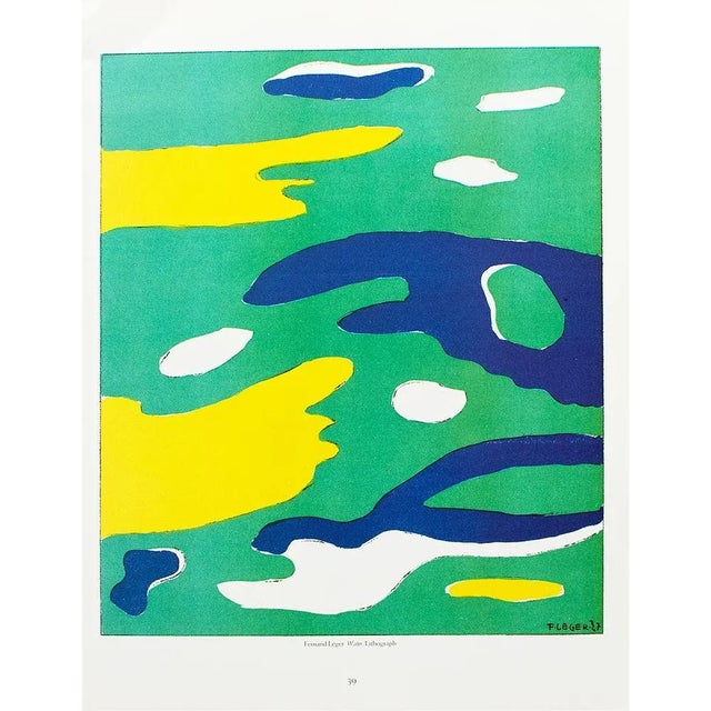 1980s 1987 After Fernand Leger for Verve, "Water" Second Edition Full-Color Print For Sale - Image 5 of 7