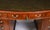 Metal Antique 20th Century Flame Mahogany Serpentine Partners Pedestal Desk, 1890s For Sale - Image 7 of 18